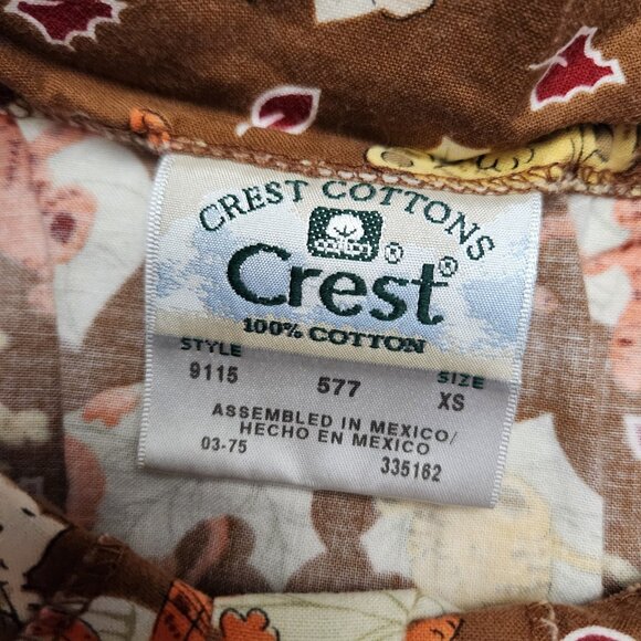 Nurse Scrub Cotton Crest Nurse Scrub Top Jacket Fall Kitty Cat Size XS - Picture 7 of 8